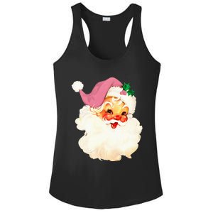 Santa Claus Christmas Design Ladies PosiCharge Competitor Racerback Tank