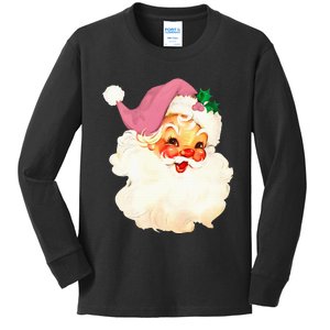 Santa Claus Christmas Design Kids Long Sleeve Shirt