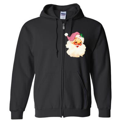 Santa Claus Christmas Design Full Zip Hoodie