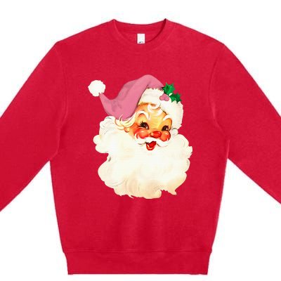 Santa Claus Christmas Design Premium Crewneck Sweatshirt