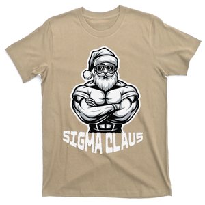 Sigma Claus Cool Santa Funny Christmas Rizz Rizzler Meme T-Shirt