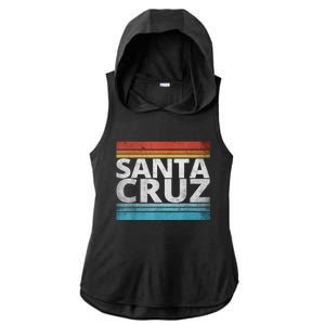 SANTA CRUZ CALIFORNIA SKATEBOARDING SURFING BEACH BOARDWALK Ladies PosiCharge Tri-Blend Wicking Draft Hoodie Tank