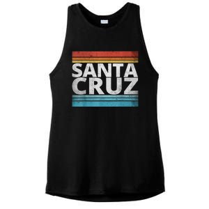 SANTA CRUZ CALIFORNIA SKATEBOARDING SURFING BEACH BOARDWALK Ladies PosiCharge Tri-Blend Wicking Tank