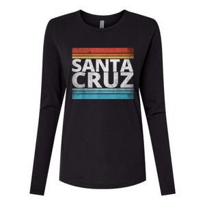 SANTA CRUZ CALIFORNIA SKATEBOARDING SURFING BEACH BOARDWALK Womens Cotton Relaxed Long Sleeve T-Shirt