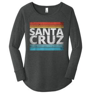 SANTA CRUZ CALIFORNIA SKATEBOARDING SURFING BEACH BOARDWALK Women's Perfect Tri Tunic Long Sleeve Shirt