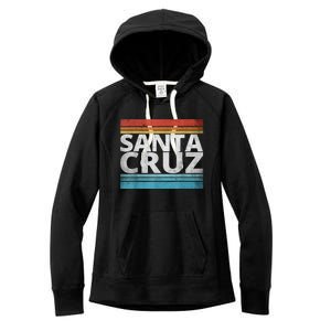 SANTA CRUZ CALIFORNIA SKATEBOARDING SURFING BEACH BOARDWALK Women's Fleece Hoodie