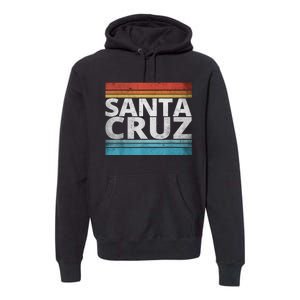 SANTA CRUZ CALIFORNIA SKATEBOARDING SURFING BEACH BOARDWALK Premium Hoodie