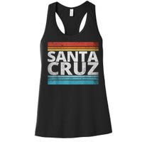 SANTA CRUZ CALIFORNIA SKATEBOARDING SURFING BEACH BOARDWALK Women's Racerback Tank