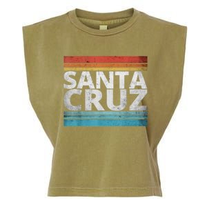 SANTA CRUZ CALIFORNIA SKATEBOARDING SURFING BEACH BOARDWALK Garment-Dyed Women's Muscle Tee