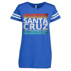 SANTA CRUZ CALIFORNIA SKATEBOARDING SURFING BEACH BOARDWALK Enza Ladies Jersey Football T-Shirt