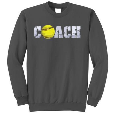 Softball Coach Coaching Assistant Coach Softball Team Men Tall Sweatshirt