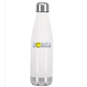 Softball Coach Coaching Assistant Coach Softball Team Men Stainless Steel Insulated Water Bottle