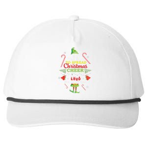 Spread Christmas Cheer Is Singing Loud Shirts Xmas Elf Pajama Snapback Five-Panel Rope Hat