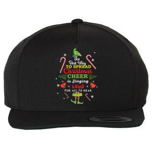 Spread Christmas Cheer Is Singing Loud Shirts Xmas Elf Pajama Wool Snapback Cap