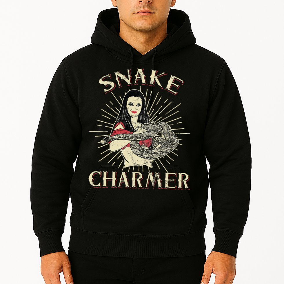 Snake Charmer Circus Party Snake Lover Gift Circus Hoodie