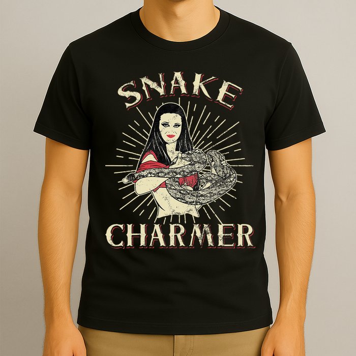 Snake Charmer Circus Party Snake Lover Gift Circus T-Shirt