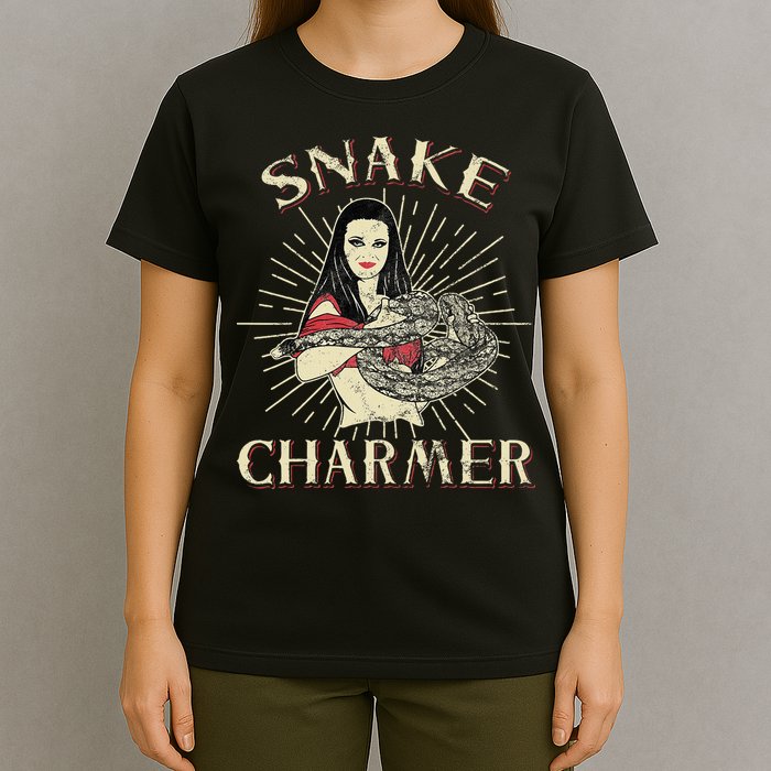 Snake Charmer Circus Party Snake Lover Gift Circus T-Shirt