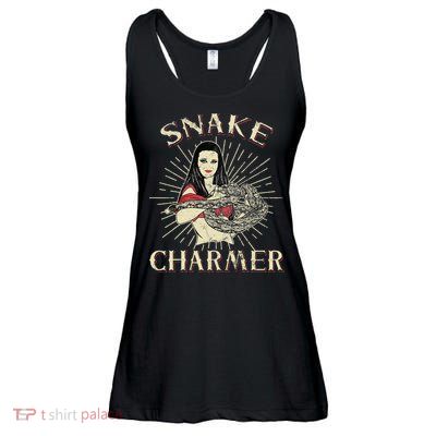 Snake Charmer Circus Party Snake Lover Gift Circus Ladies Essential Flowy Tank