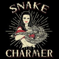 Snake Charmer Circus Party Snake Lover Gift Circus Flat Bill Trucker Hat