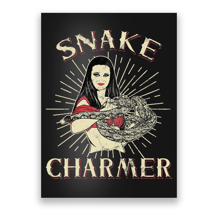 Snake Charmer Circus Party Snake Lover Gift Circus Poster