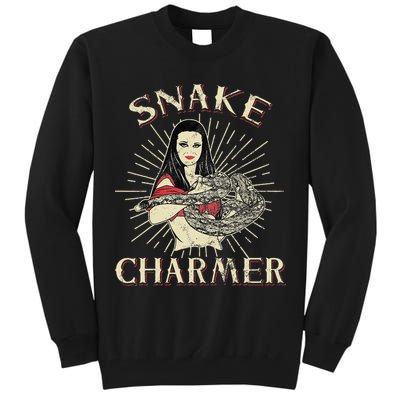 Snake Charmer Circus Party Snake Lover Gift Circus Tall Sweatshirt