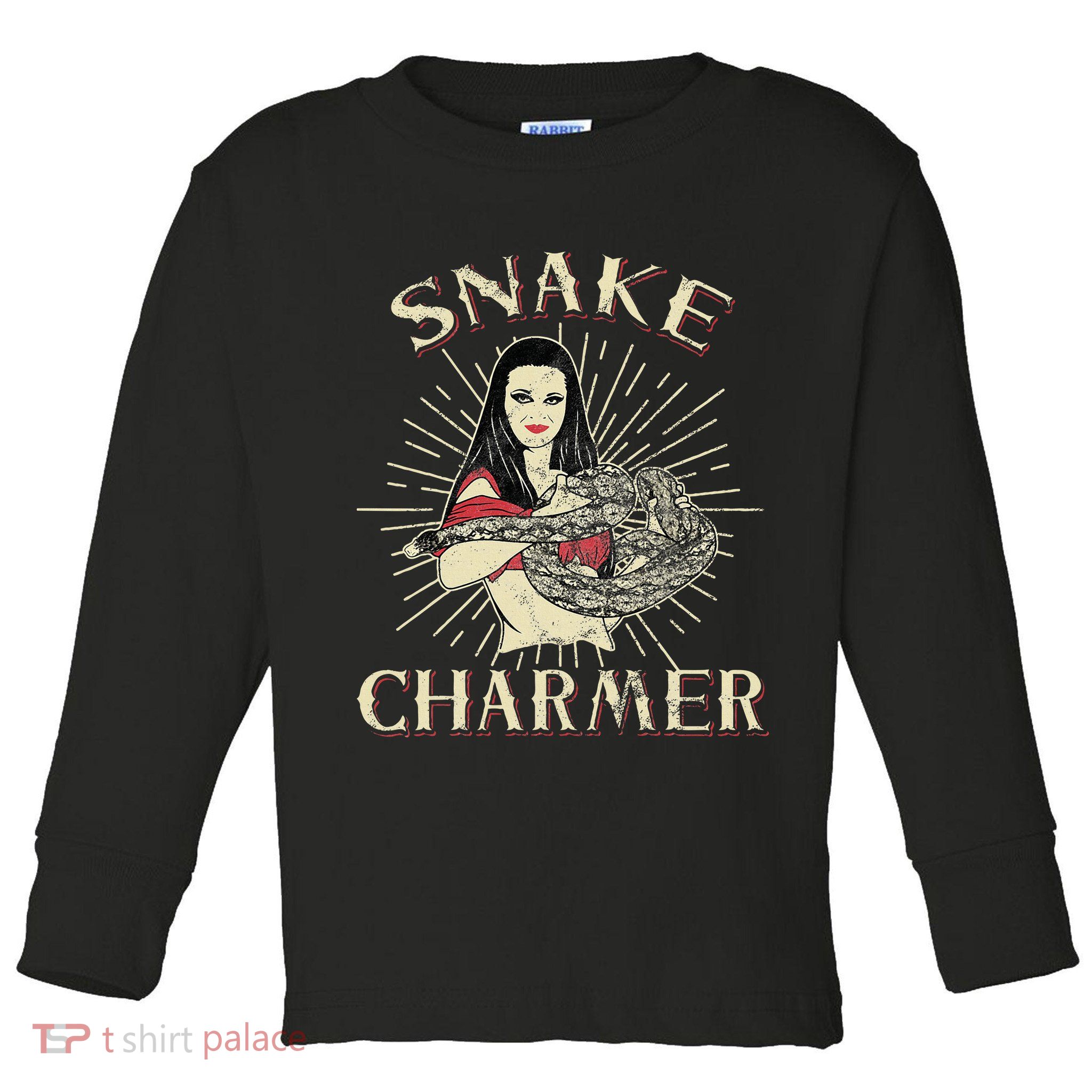 Snake Charmer Circus Party Snake Lover Gift Circus Toddler Long Sleeve Shirt