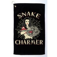 Snake Charmer Circus Party Snake Lover Gift Circus Golf Towel
