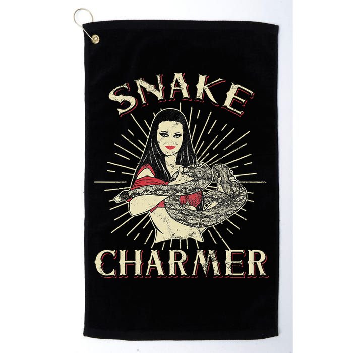 Snake Charmer Circus Party Snake Lover Gift Circus Golf Towel