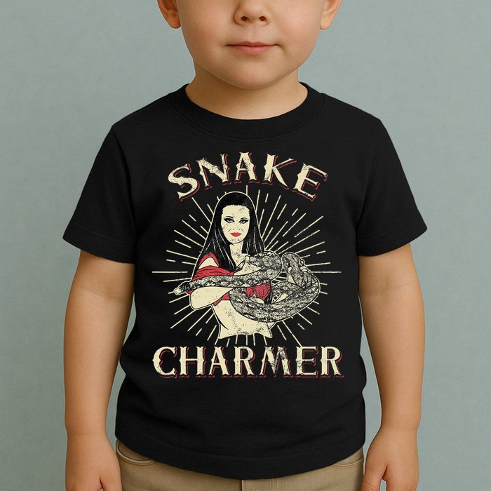 Snake Charmer Circus Party Snake Lover Gift Circus Toddler T-Shirt