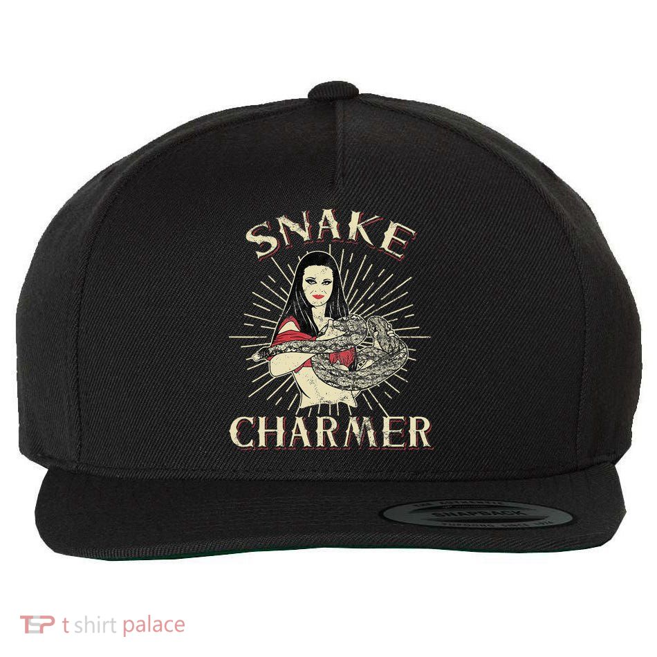 Snake Charmer Circus Party Snake Lover Gift Circus Wool Snapback Cap