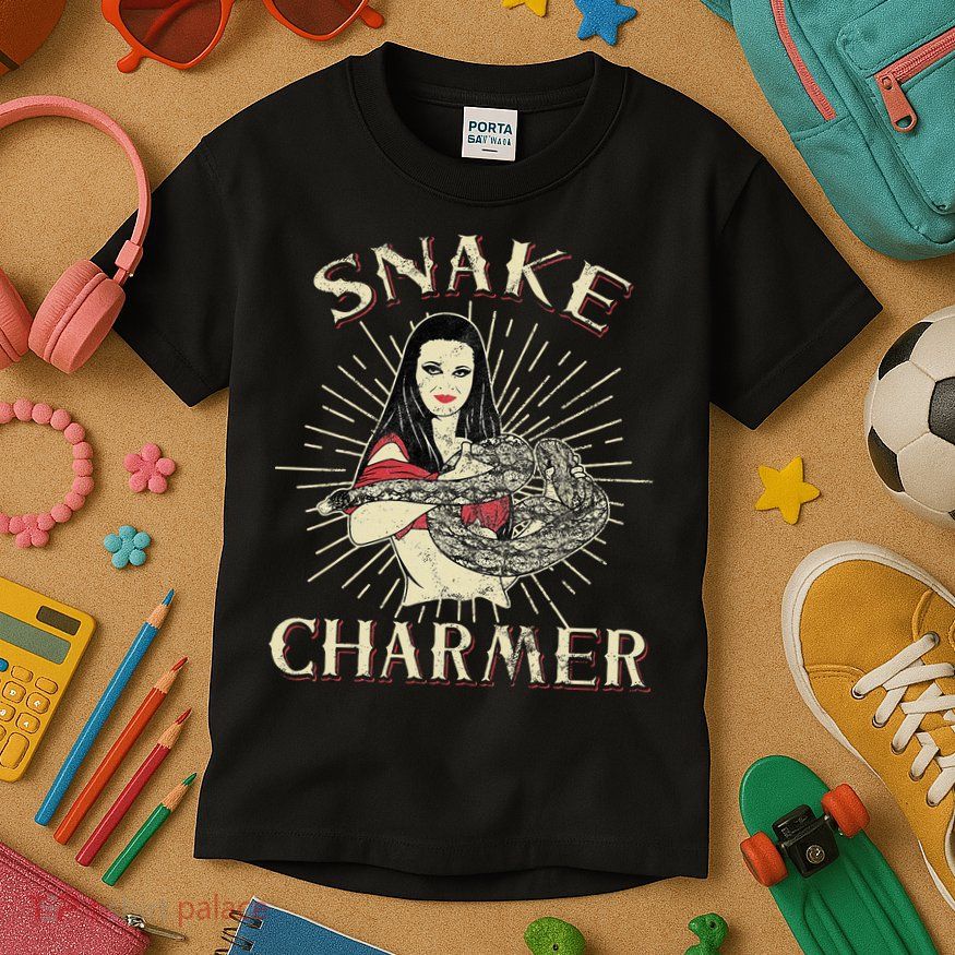 Snake Charmer Circus Party Snake Lover Gift Circus Kids T-Shirt