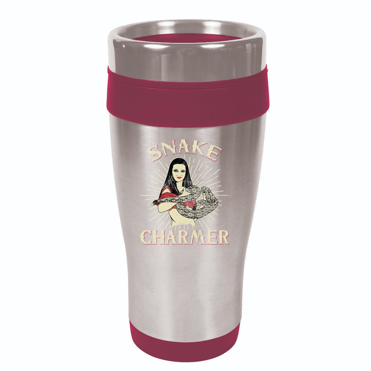 Snake Charmer Circus Party Snake Lover Gift Circus 16oz Travel Tumbler