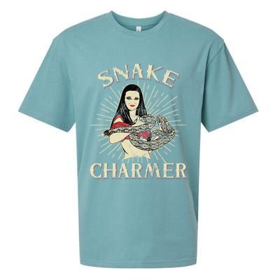 Snake Charmer Circus Party Snake Lover Gift Circus Sueded Cloud Jersey T-Shirt