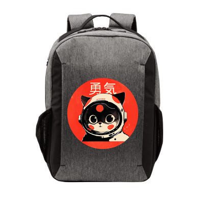 Space Cat Courage Japanese Retro Kawaii Cute Astronaut Cat Vector Backpack