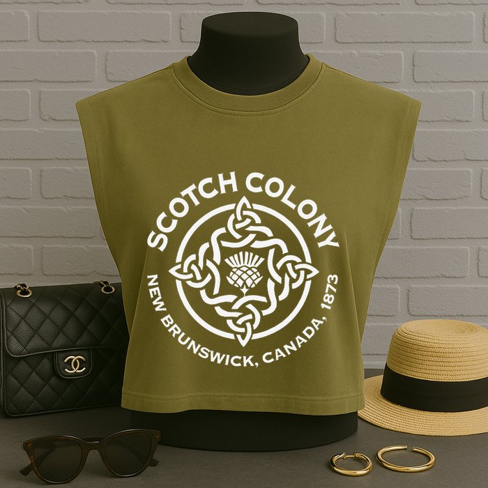 Scotch Colony Celtic Knot Garment-Dyed Women's Muscle Tee