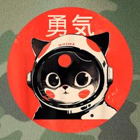Space Cat Courage Japanese Retro Kawaii Cute Astronaut Cat Legacy Tie Dye Trucker Hat