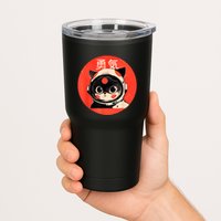 Space Cat Courage Japanese Retro Kawaii Cute Astronaut Cat Tumbler