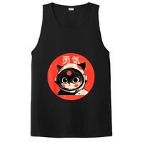 Space Cat Courage Japanese Retro Kawaii Cute Astronaut Cat PosiCharge Competitor Tank