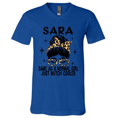 Sara Costume Cute Definition Personalized Name Sara Meaningful Gift V-Neck T-Shirt