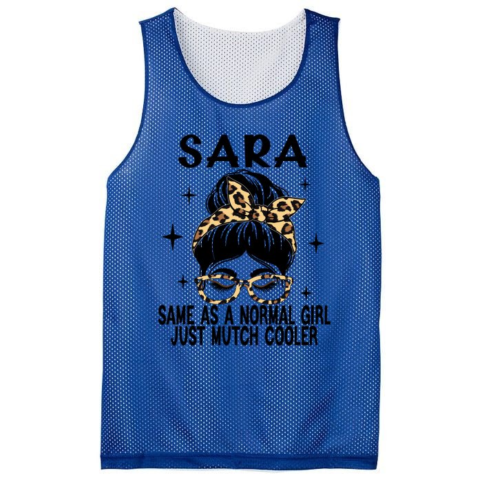 Sara Costume Cute Definition Personalized Name Sara Meaningful Gift Mesh Reversible Basketball Jersey Tank