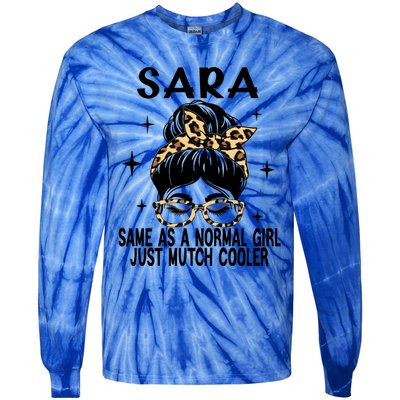 Sara Costume Cute Definition Personalized Name Sara Meaningful Gift Tie-Dye Long Sleeve Shirt