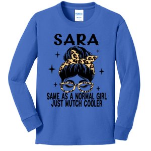 Sara Costume Cute Definition Personalized Name Sara Meaningful Gift Kids Long Sleeve Shirt