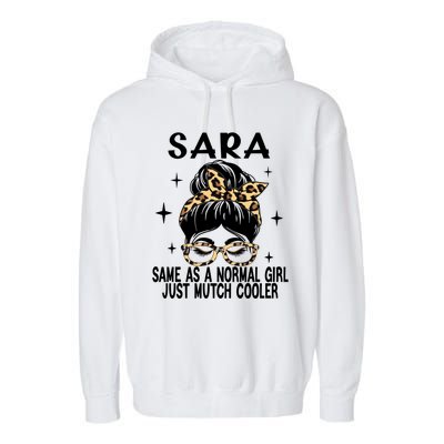 Sara Costume Cute Definition Personalized Name Sara Meaningful Gift Garment-Dyed Fleece Hoodie