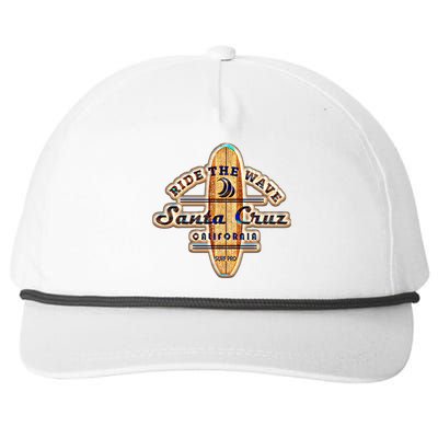 Santa Cruz Ca Vintage Surfers Gift Snapback Five-Panel Rope Hat