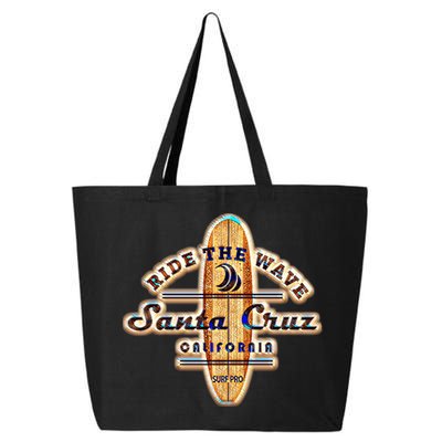 Santa Cruz Ca Vintage Surfers Gift 25L Jumbo Tote