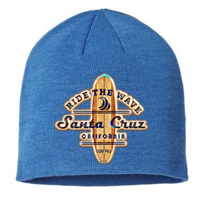 Santa Cruz Ca Vintage Surfers Gift Sustainable Beanie