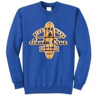 Santa Cruz Ca Vintage Surfers Gift Tall Sweatshirt