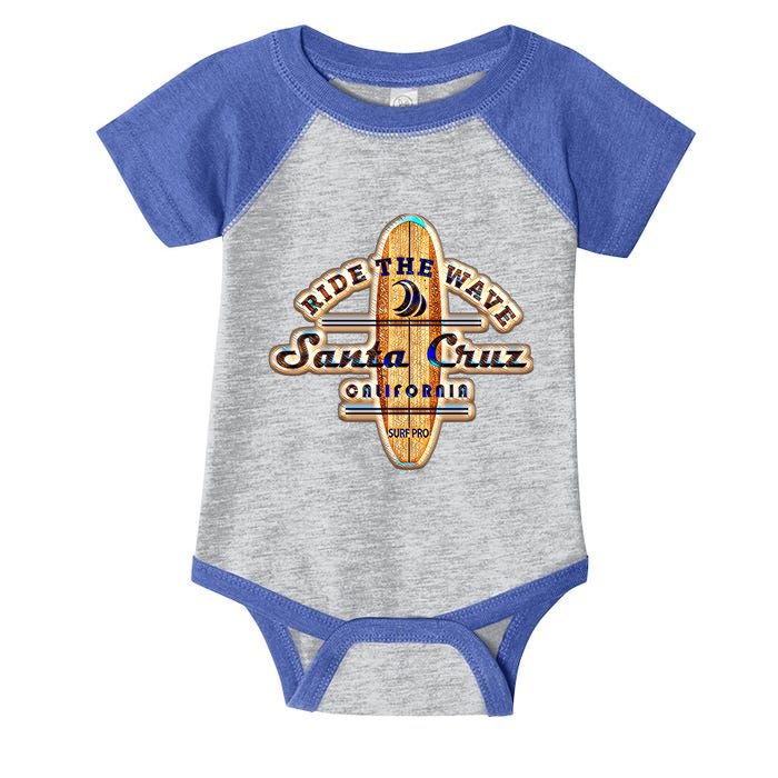 Santa Cruz Ca Vintage Surfers Gift Infant Baby Jersey Bodysuit