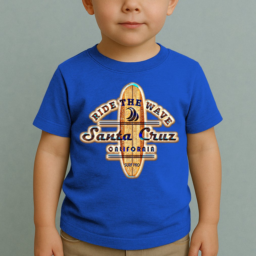 Santa Cruz Ca Vintage Surfers Gift Toddler T-Shirt