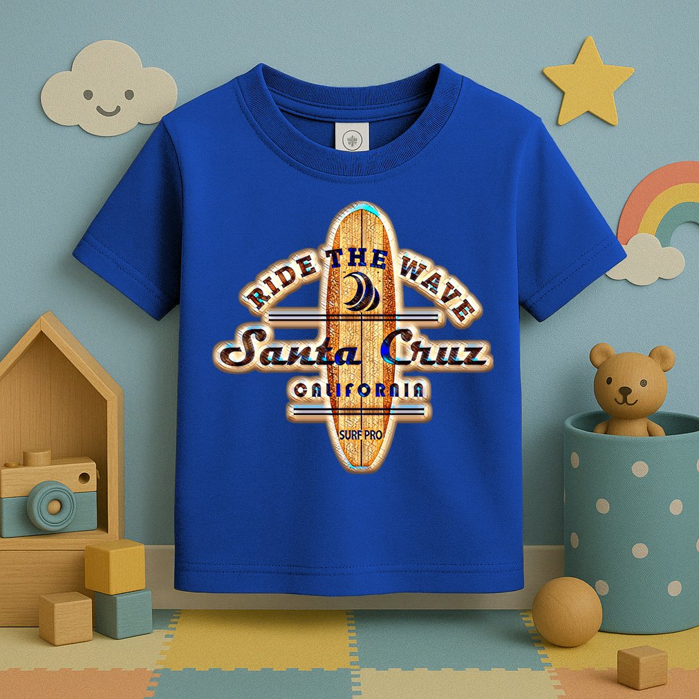 Santa Cruz Ca Vintage Surfers Gift Toddler T-Shirt